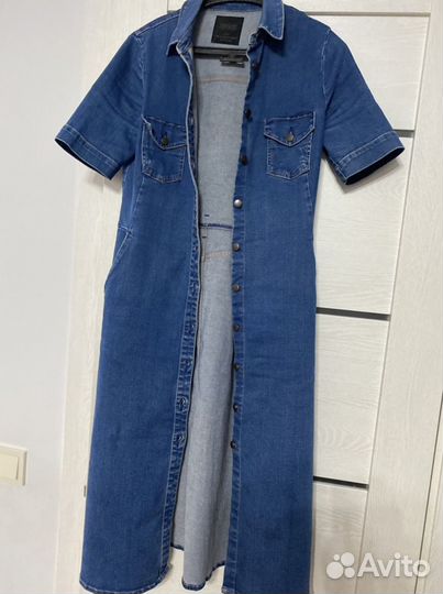 Джинсовое платье zara