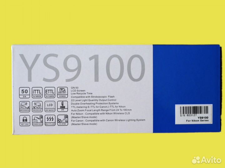 Вспышка Nikon новая аналог nikon SB- 910