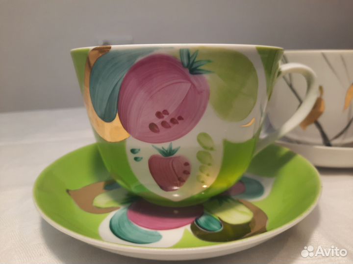 Большая чайная пара дулево СССР