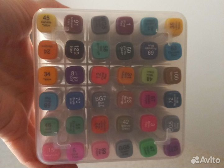 Новый набор фломастеров 36 цветов