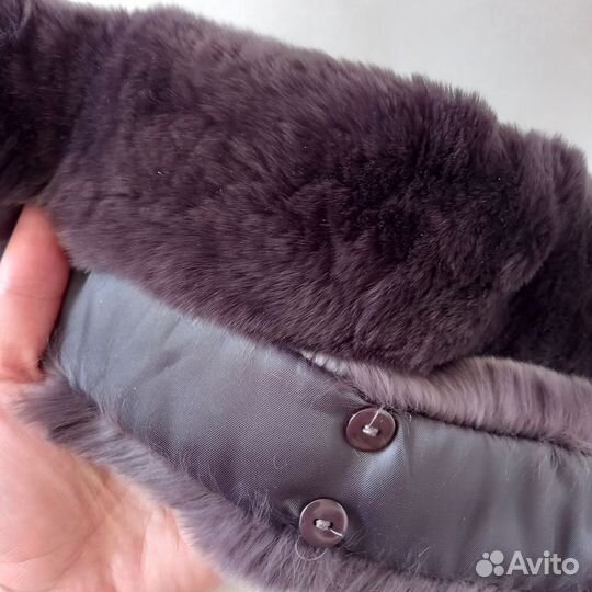 Меховой воротник кролик