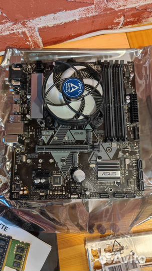 Процессор intel core i3 9100f + материнская плата