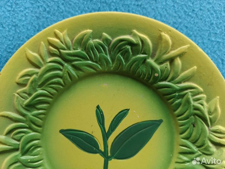 Кружка с блюдцем ручной работы с логотипом Липтон