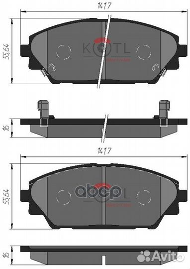 Колодки тормозные mazda 3(BM/BN) /CX-3(DK) /CX-30