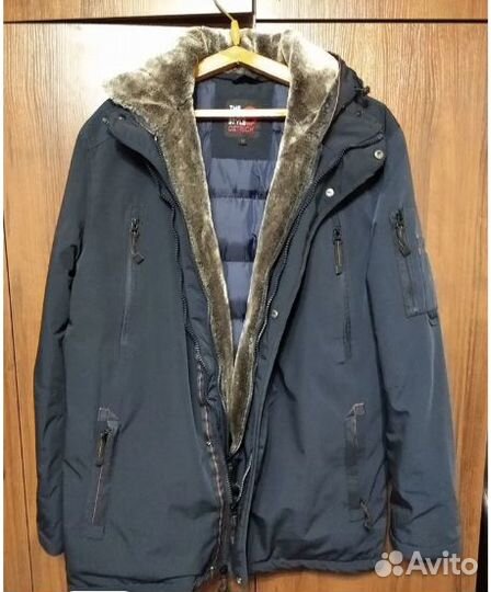 Шикарная мужская куртка пуховик (с капюшоном)