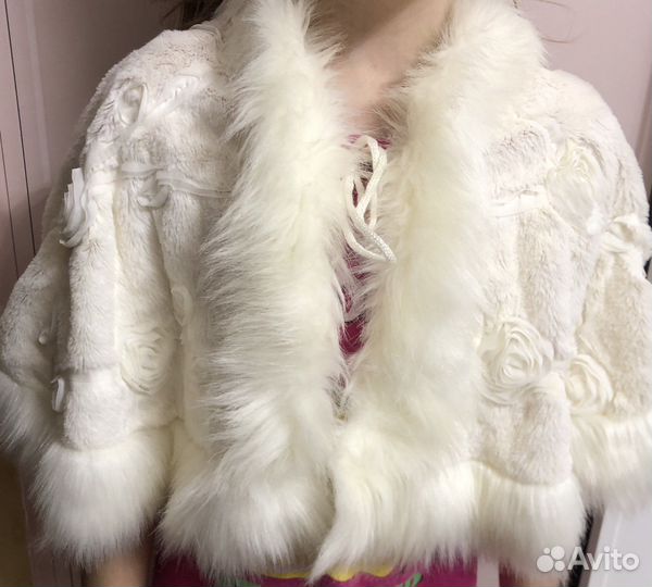 Меховая накидка детская