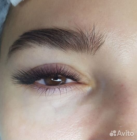 Наращивание,ламинирование ресниц/оформление бровей