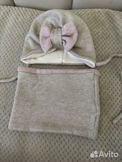 Шапка и снуд для девочки