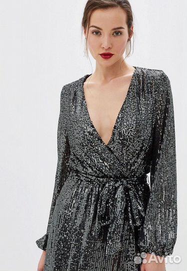 Платье lime xs блестящее праздничное вечернее