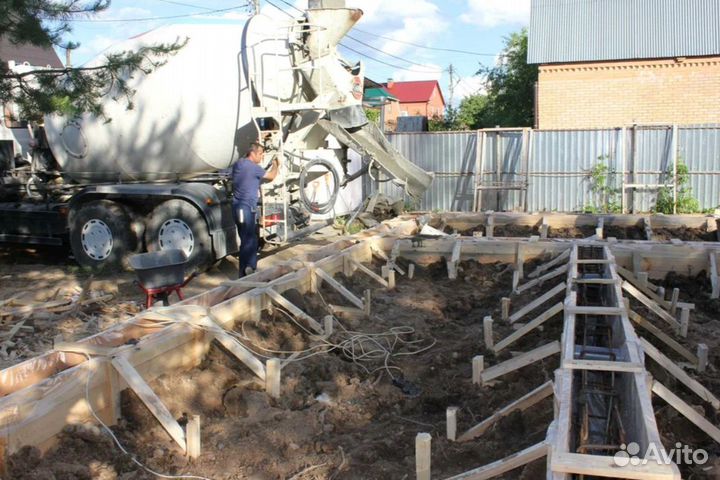 Доставка бетона М450 миксером