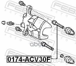 Направляющая суппорта toyota isis ANM1#,ZGM1#,Z