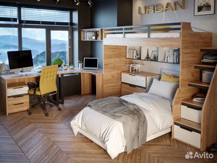 Кровать чердак