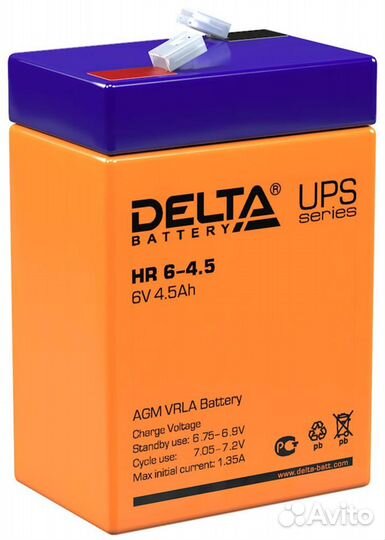 Аккумулятор для UPS Delta HR 6-4.5