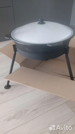 Казан узбекский с треногой новый