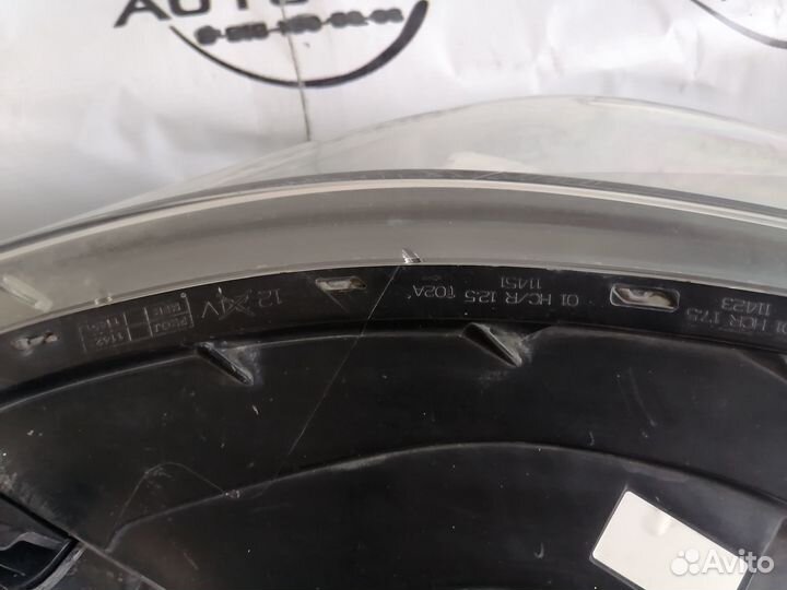 Фара правая линза solaris 2015-2017