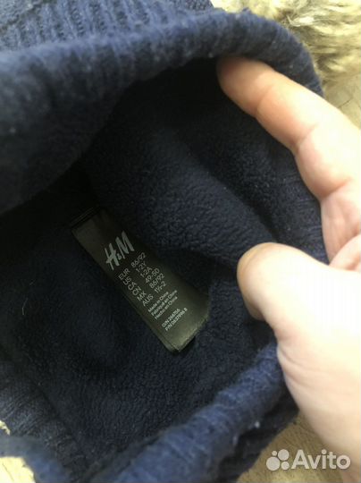 Шапка 48-50+шарф+варежки