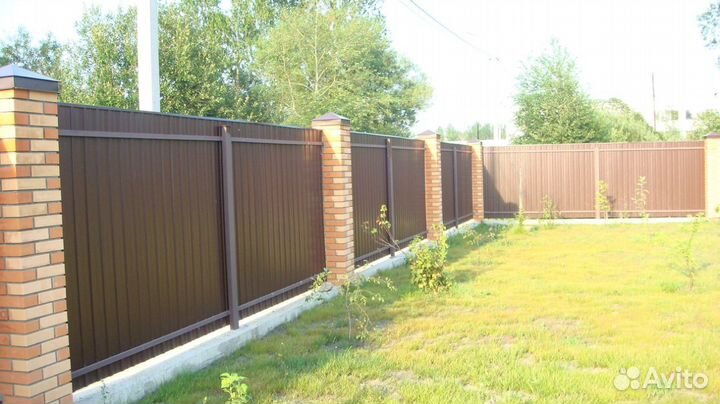 Забор из профнастила