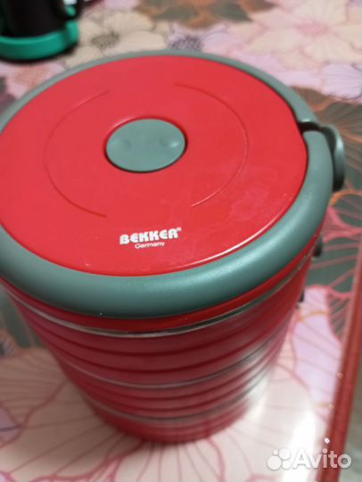 Контейнер для еды 3 миски