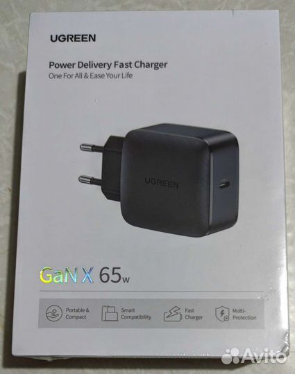 Зарядное GaN X 65w ugreen