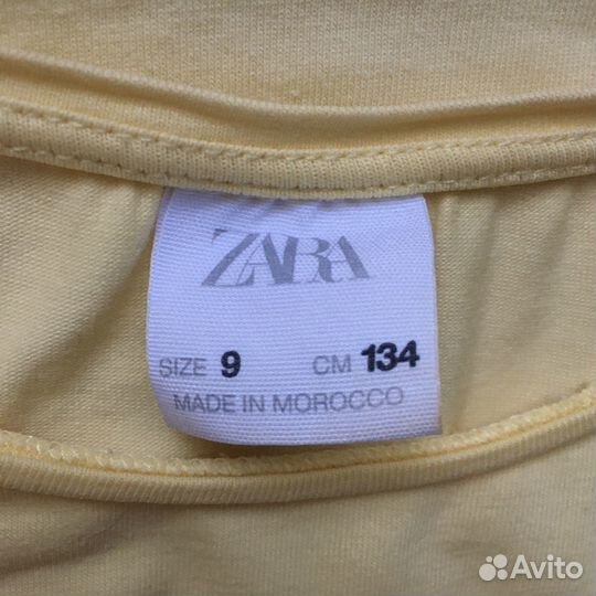 Футболка для девочки Zara р.128, б/у