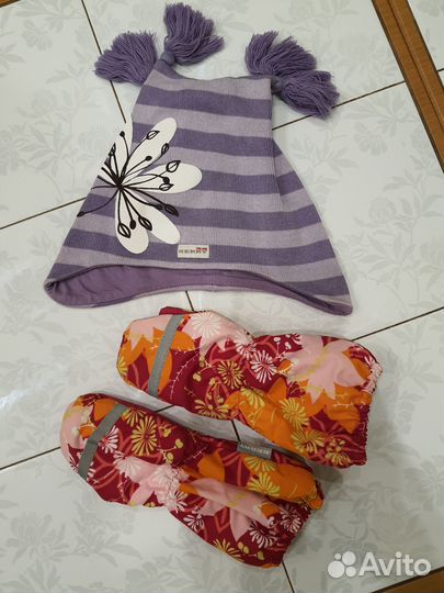 Комплект Kerry шапка и варежки, размер 52