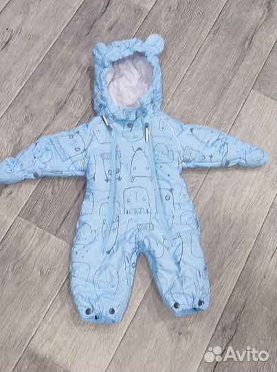 Комбинезон трансформер зимний 62 68 crockid