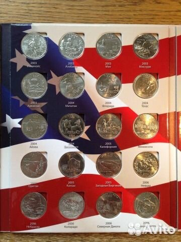 Альбомы с квотерами Штаты и территории