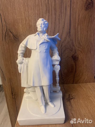 Статуэтка А.С.Пушкин, фарфор бисквитный, СССР