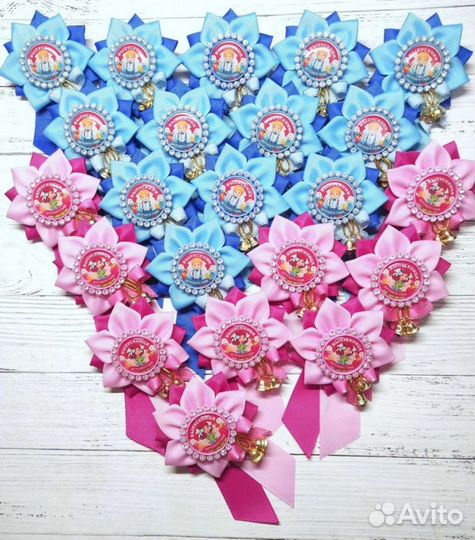 Броши на выпускной сад/школа. На последний звонок