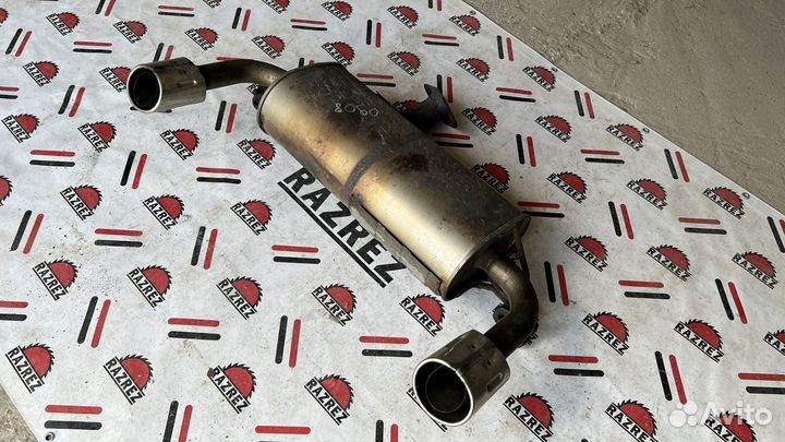 Глушитель, раздвоенная банка Lancer 10 Ralliart