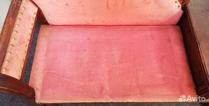 Винтажная банкетка, тумба, дерево