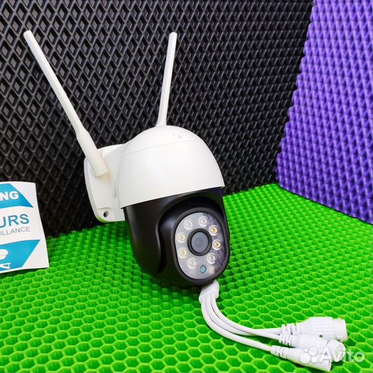 Камера видеонаблюдения уличная поворотная WiFi 5mp