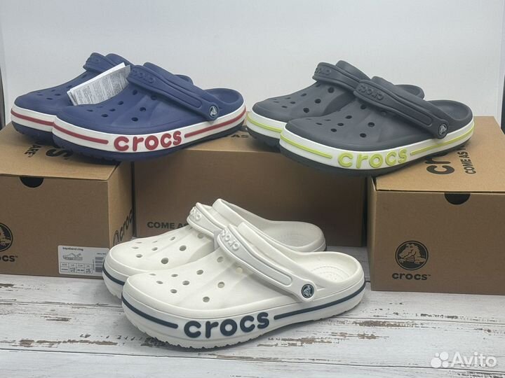 Мужские сабо crocs clog white/ белые крокси