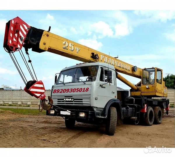 Услуги автокрана 25 тонн в Камешково