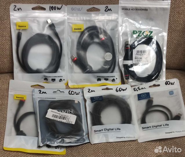 Кабель Type-C Type-C (PD) 60Вт 100Вт