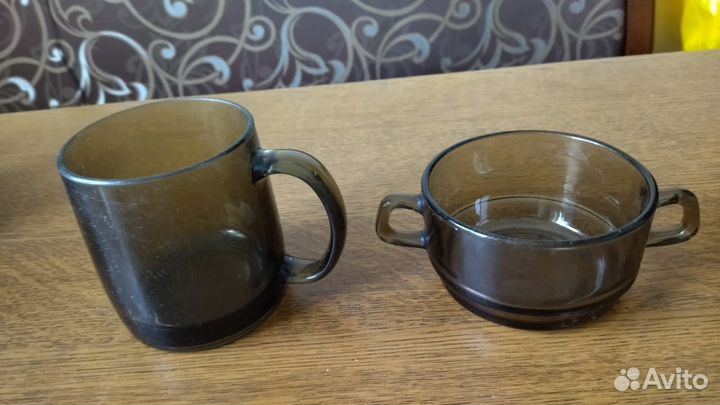 Хрусталные, стеклянные кружки, вазы, салатники