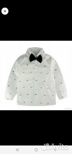 Рубашка с бабочкой