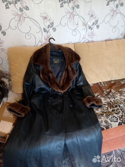 Кожаный плащ женский натуральная кожа