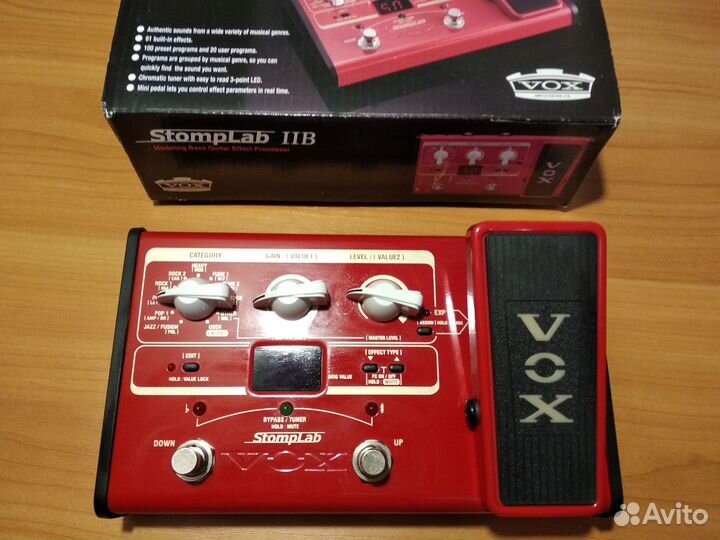 Процессор эффектов для бас гитар VOX stomplab 2B