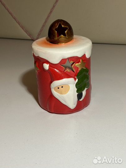 Новогодние подсвечники и колокольчик