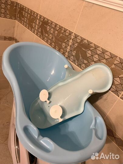 Ванночка для купания с горкой