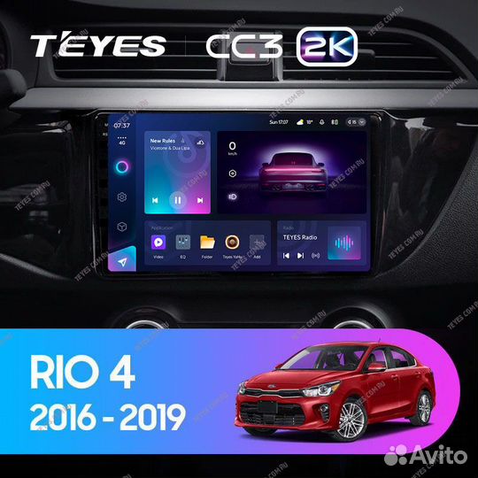 Магнитола Kia RIO 4 2016-2019 Teyes 4/32 CC3 2K A