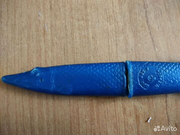 Набор нож и вилка в виде щуки СССР