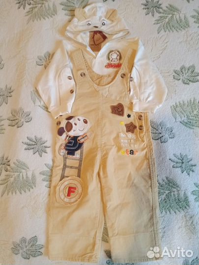 Продажа детский теплый костюмчик 12-18мес