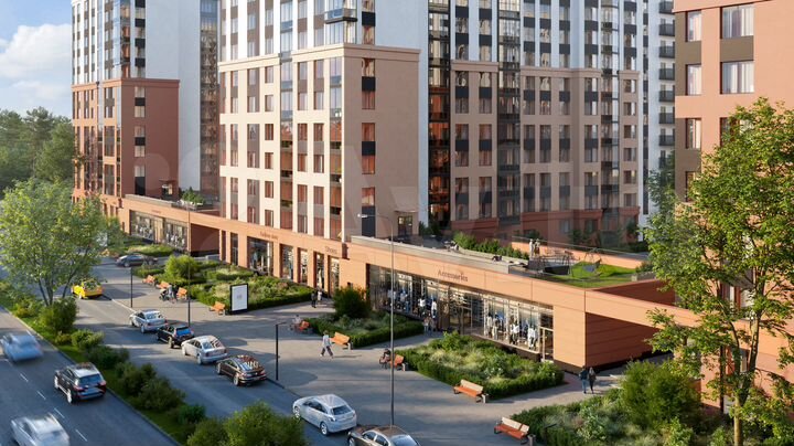 2-к. квартира, 60,9 м², 8/12 эт.