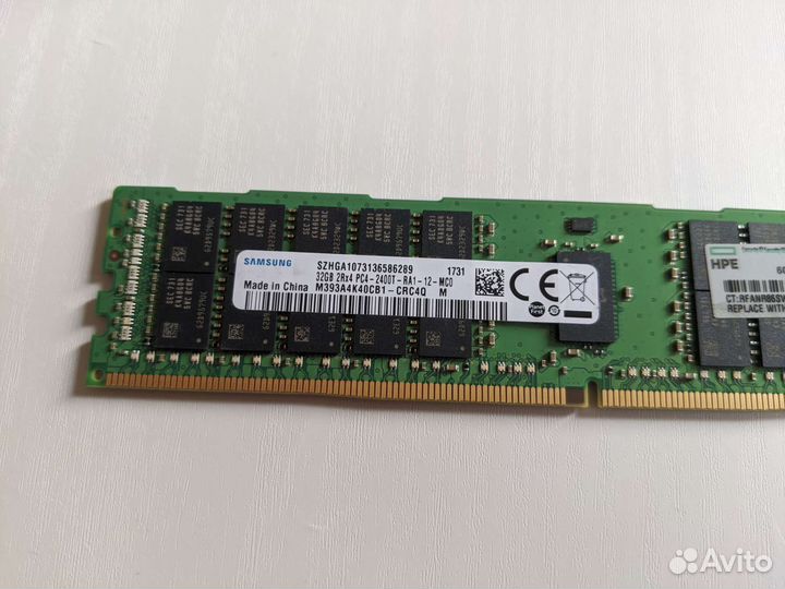 HPE DDR4 32GB 2400T REG ECC M393A4K40CB1