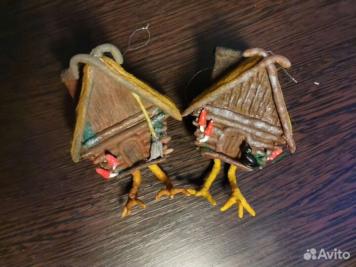 Ватная игрушка Избушка на курьих ножках