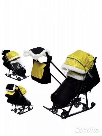 Санки коляска ника 7 5
