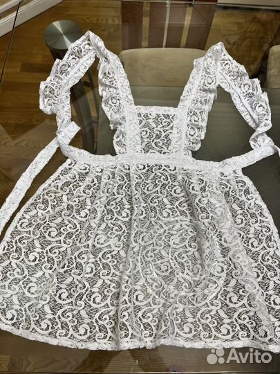 Фартук школьный белый р 122