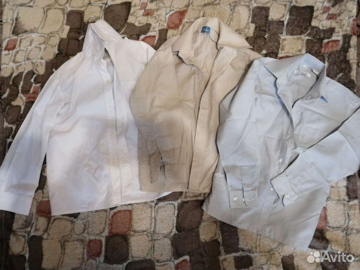 Рубашки школьные на мальчика пакетом